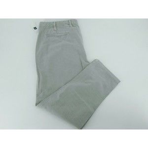 GAP CHINO PANTS MENS SLIM LIGHT GREY SIZE 46X30 CROPPED LENGTH ZIP FLY NWT
